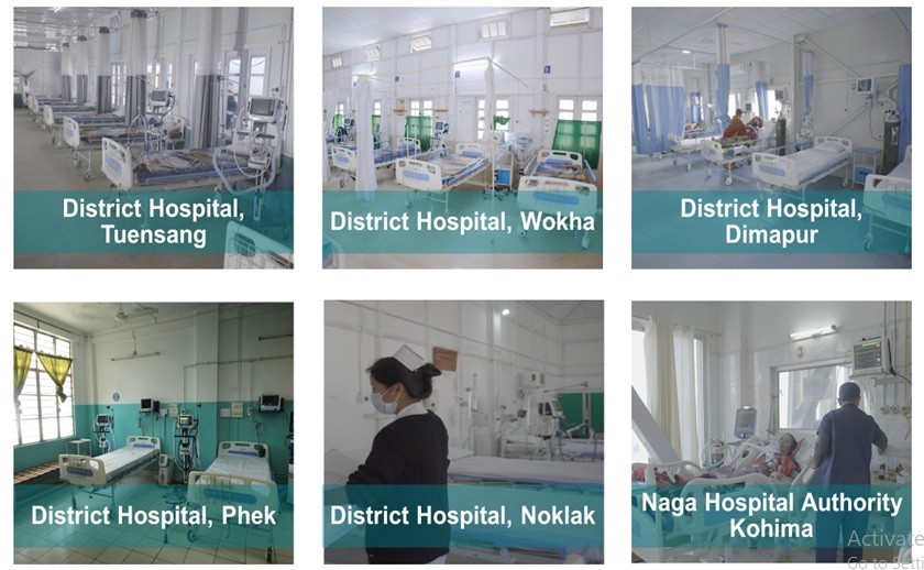 Some of the 10 Bed ICU wards in district hospitals of Nagaland.